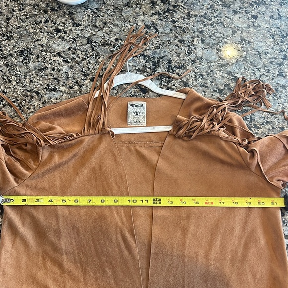 Faux Suede Fringe Jacket - Picture 4 of 5